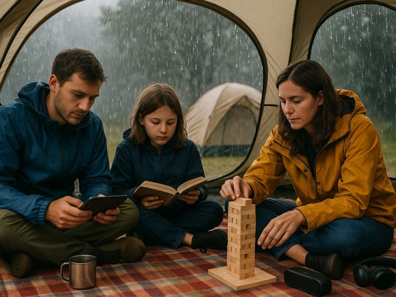 10 attività da fare al campeggio quando piove